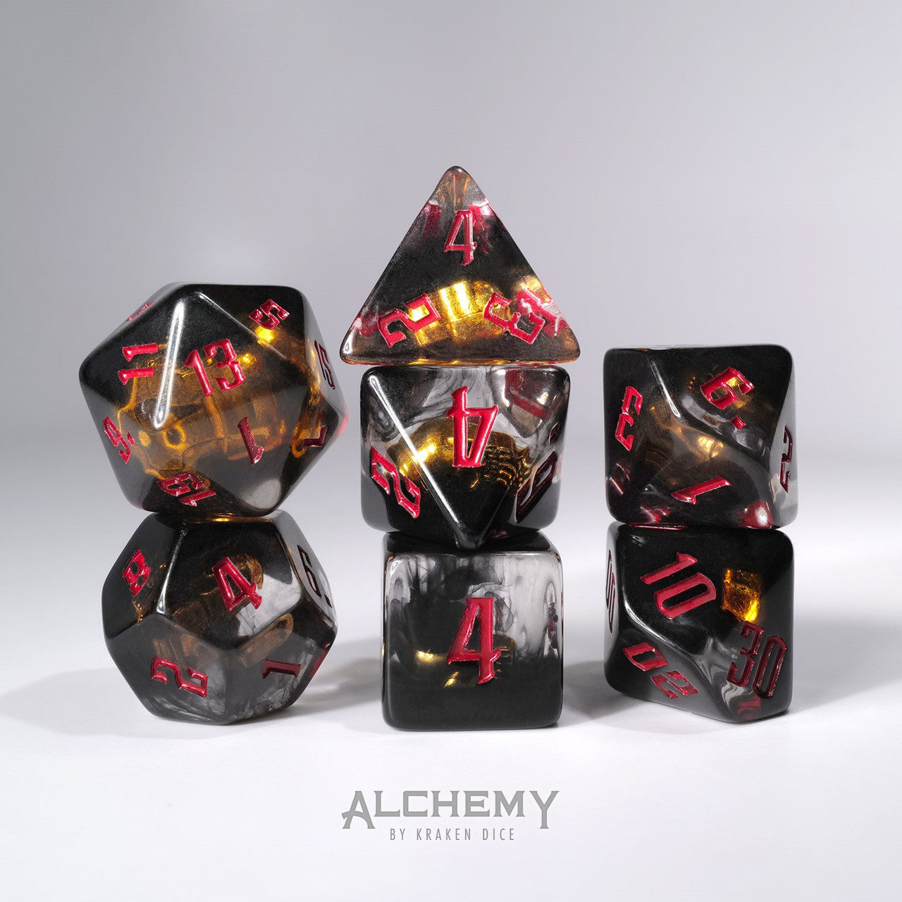 7pc Hidden Skulls with red ink by Alchemy